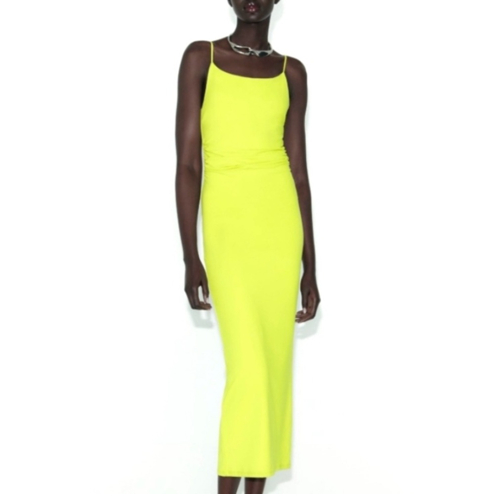 ZARA Lime Green Dress